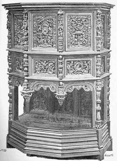 Credence of carved oak, probably executed for Maximilian I. (Collection of M. d'Yton.)