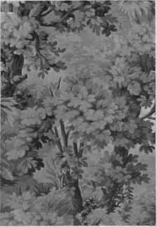 2. A tapestry effect on rep cretonne.
