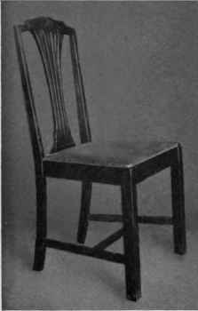 3. A good mahogany chair of simple design, an offshoot of the Chippendale family. It costs $ 12.