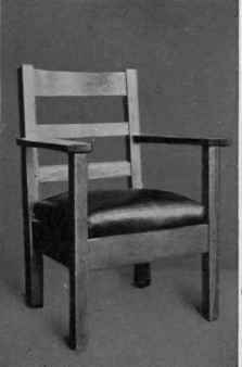 8. An inferior arm chair of the Mission type at $7.