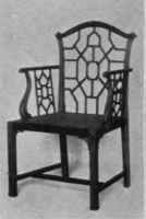 8. Chinese Chippendale arm chair at $ 55.