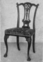 I. Rococo Chippendale chair at $ 55.