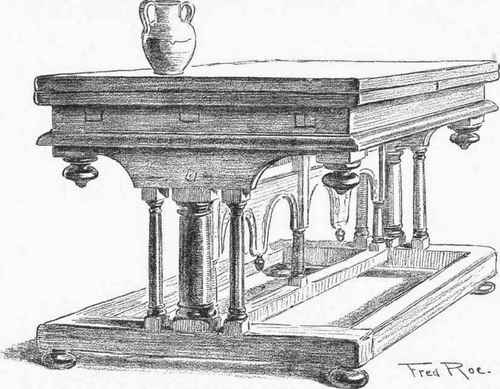 JACOBEAN TABLE WITH EXTENDING TOP