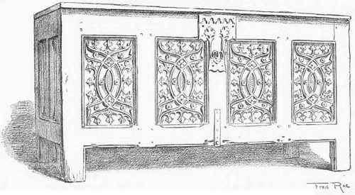 LATE FIFTEENTH CENTURY CHEST, WITH PANELS OF GERMAN DESIGN