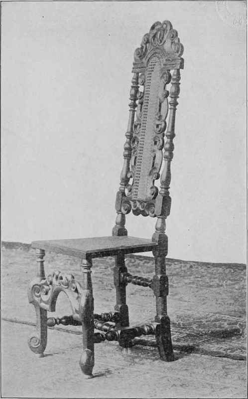 CANE CHAIR, FLEMISH STYLE.