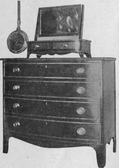 Bureau and Dressing glass, 1795.