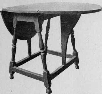 Butterfly Table, about 1700.