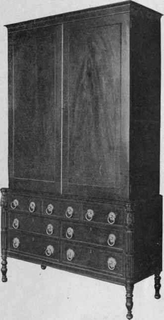 Case of Drawers with Closet, 1810.