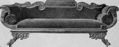Cornucopia Sofa, about 1820.