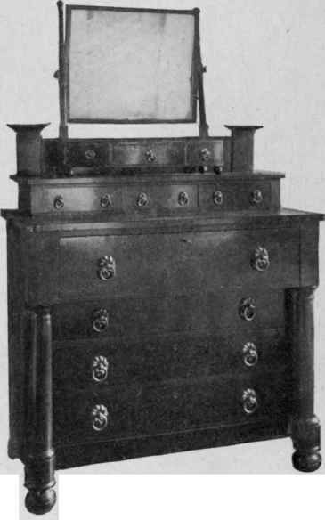 Empire Bureau and Glass, 1810 1820.