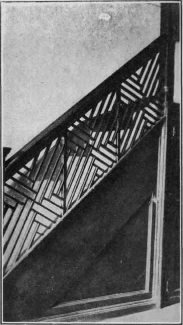 Fretwork Balustrade, Garrett House, Williamsburg.