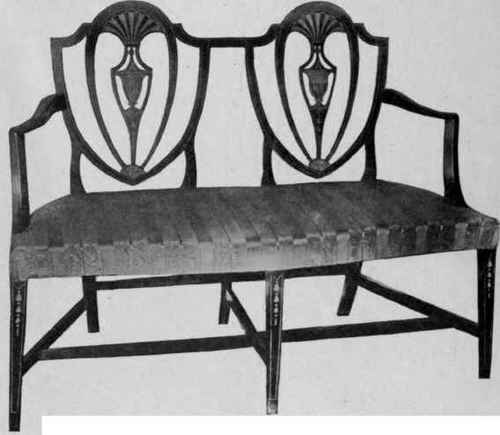 Hepplewhite Settee, 1790.
