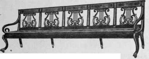 IIllus. 222.   Empire Settee, 1816.