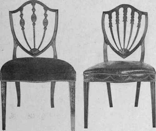 Illus. 187 and 188. Hepplewhite Chairs.