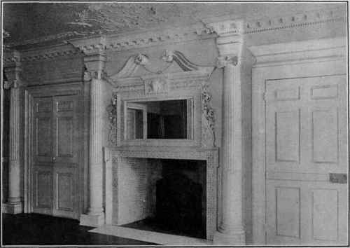 Mantel and Doorways in Manor Hall, Yonkers.