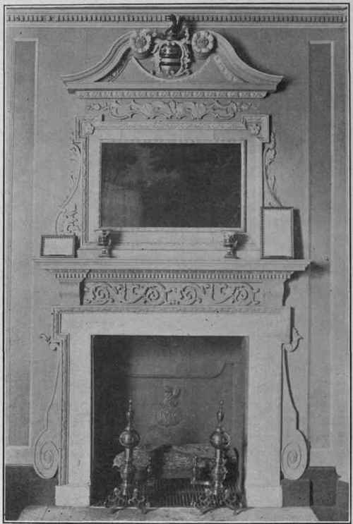 Mantel at Mount Vernon, 1760 1770.