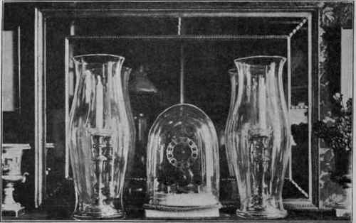 Mantel with Candle Shades. 1775 1800.