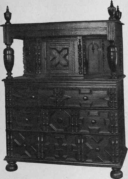 Oak Press Cupboard, 1640.