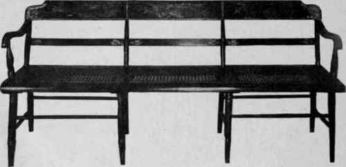Sheraton Settee, about 1805.