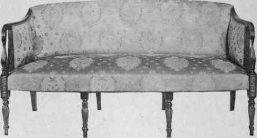 Sheraton Sofa, about 1800.