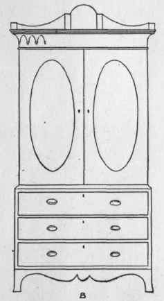 B. Sheraton Clothes Press or Wardrobe.