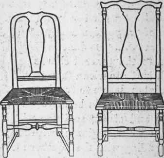 Fig. I. Two Early American Chairs Formerly the Property of James Pierpont.