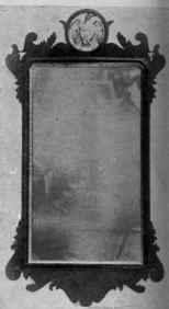 Philadelphia Fretted Mahogany and Gilt Mirror Frame, c. 1790.