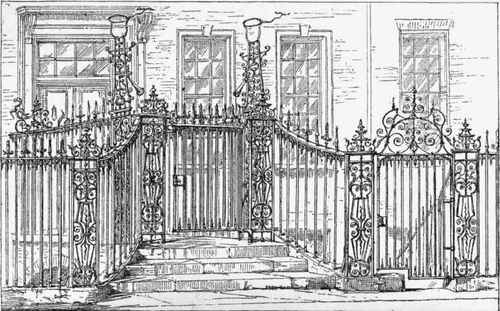 Area Railings of a House in Great Ormond Street, Bloomsbury.