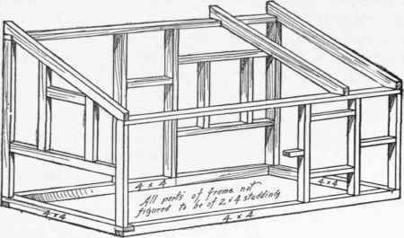 Frame For Larger Building With Lean To Roof 384