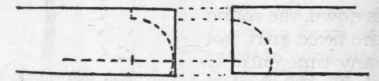 Fig. 189. Setting out on Ends for Rule Joints.