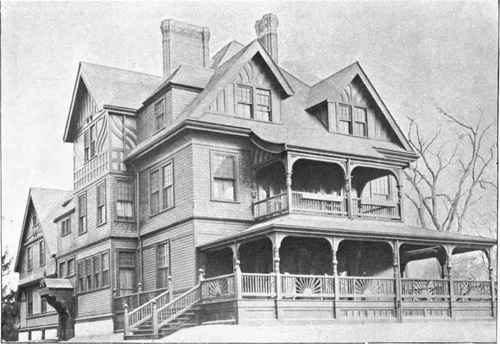 A FINE MODERN RESIDENCE. (For floor plans of similar houses see back part of this book.)