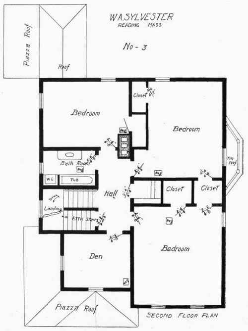 Floor And Framing Plans For W A Sylvester s House  69