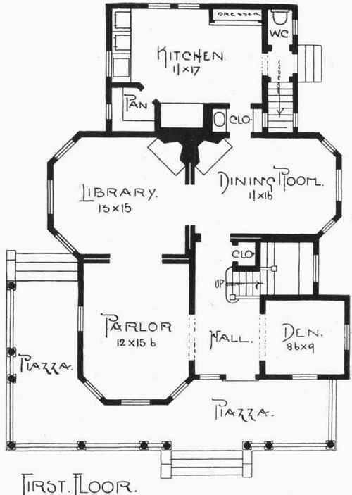 Floor And Framing Plans For W A Sylvester s House  84