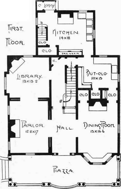 Floor And Framing Plans For W A Sylvester s House  92