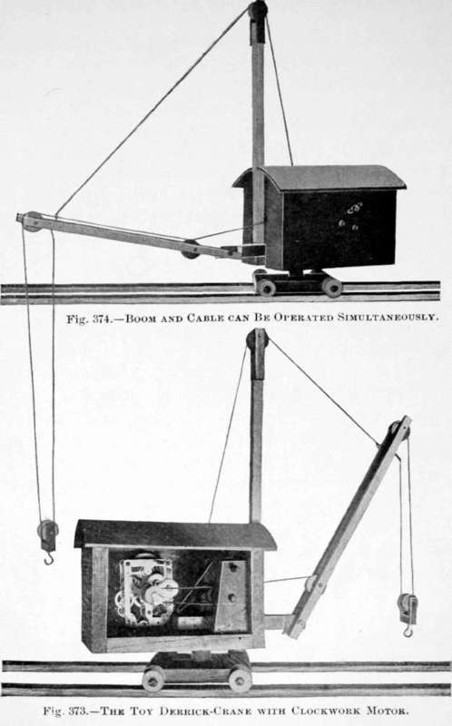 A Toy Derrick Crane With Clockwork Motor 232