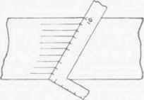Fig. 47.   Dividing a Board into Equal Spaces.