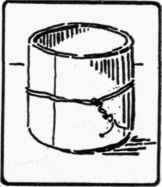 Fig. 110. Cylinder wired to hold joint in place.