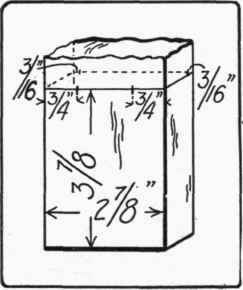 Fig . 126. Lay out of joint of lower stretcher with leg.