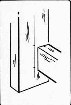 Fig. 146. Locating position of end of stretcher on leg.