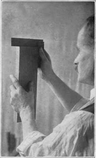 Fig. 27. Testing squareness of end.