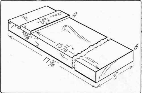 Fig. 31. Device for holding thin strips for planing.