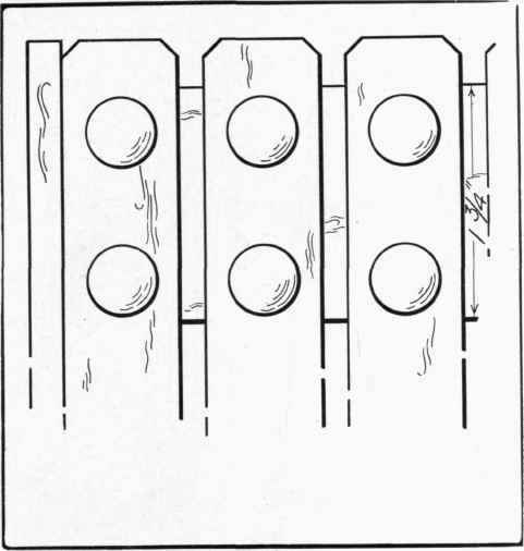 Fig. 48. Arrangement of upholstery nails.