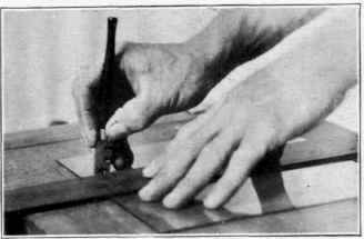 Fig. 84. Cutting glass. (Stepl.)