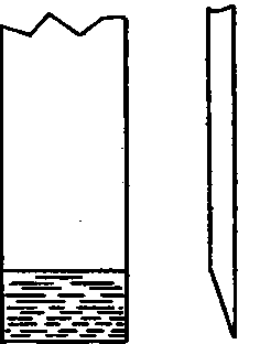 Chisel (showing correct grinding).