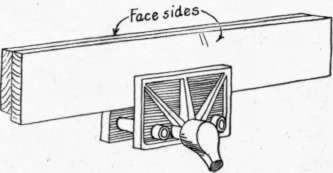 Fig. 95. Jointing Two Pieces At Once: Method 2.