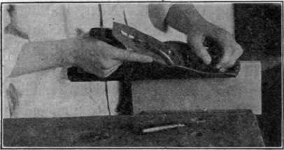 Fig. 61. Planing Chamfered Edges