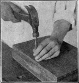 Fig. 97. Setting Nails
