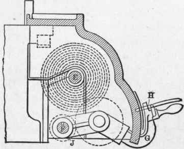 Fig. 184. Partial Cross Section of Newton's Quick Change Gear Device.