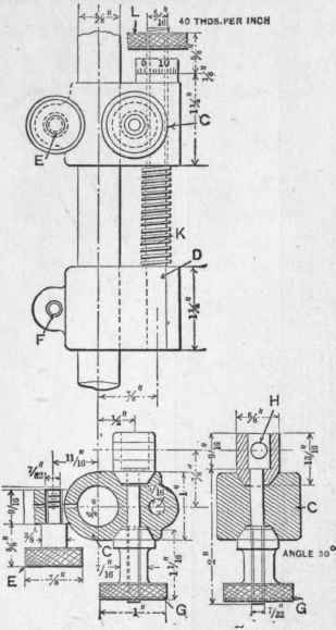 Fig. 202. Details of Micrometer Surface Gage.