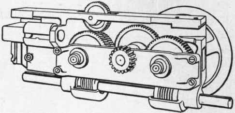 Fig. 227. Apron of the Pratt & Whitney Lathe.